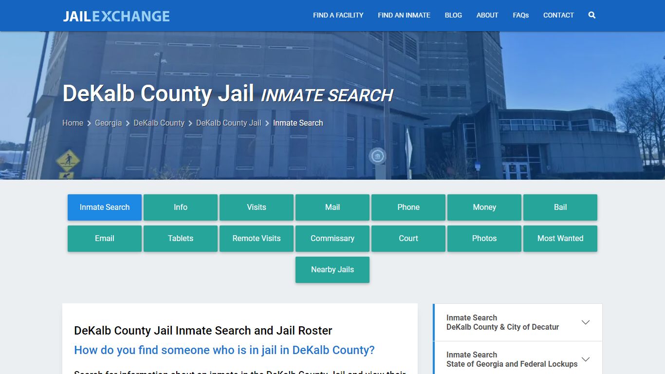 Inmate Search: Roster & Mugshots - DeKalb County Jail, GA